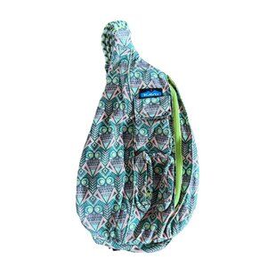 Kavu Rope Sling Crossbody Bag Multi-Color Tribal Cave Painting Gorp Travel Hike
